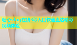 糖心vlog在线3秒入口快速直达精彩视频体验