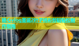 糖心vlog圣诞2叶子精彩剪辑轻松制作指南