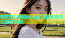 现在时间该看糖心vlog了精彩内容高清流畅不停歇