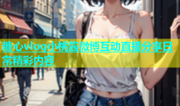 糖心vlog小桃酱微博互动直播分享日常精彩内容