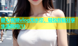 糖心视频vlog无水印，轻松剪辑分享生活瞬间(1)